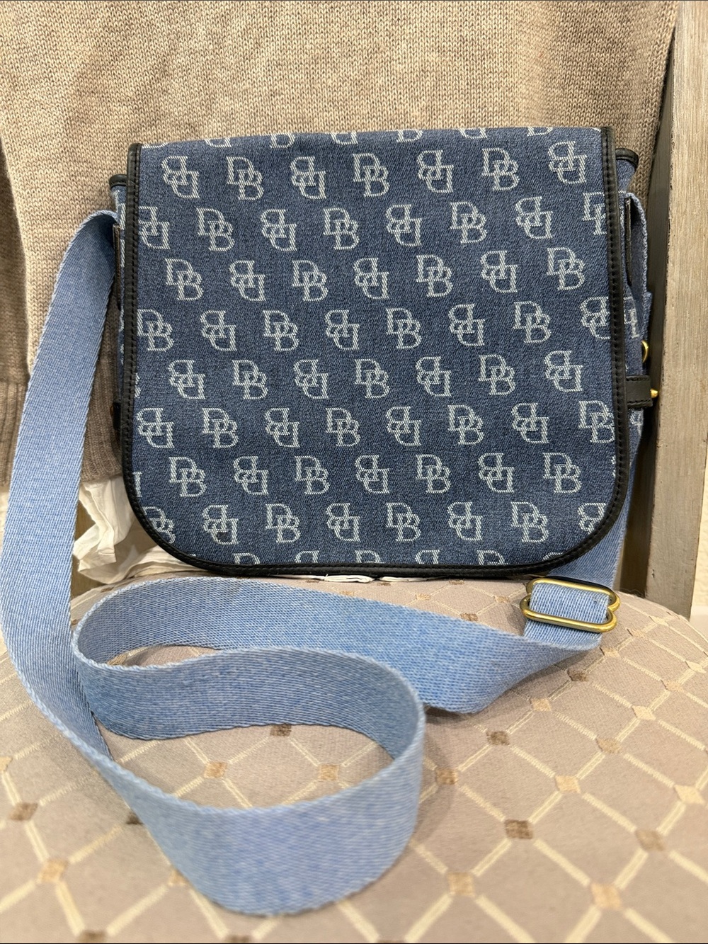 Dooney & Bourke Blue Denim Monogram Bag